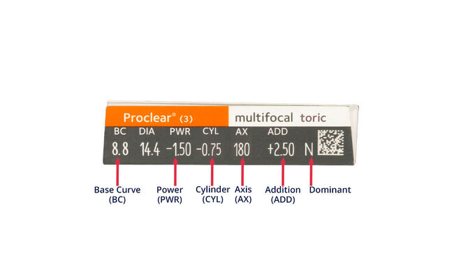 Proclear Multifocal Toric, 3, side-pack
