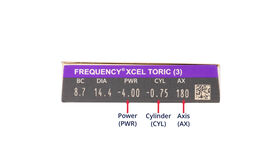 Frequency Xcel Toric, 3, side-pack
