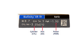 Biofinity XR Toric, 3, side-pack